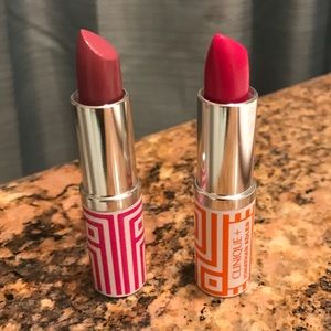 Clinique set of two lipsticks,